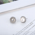 Open Ring and Earring Stud Pearl Jewelry Set